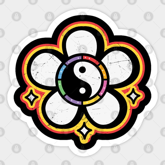 Hippie Flower Sticker by StarsDesigns